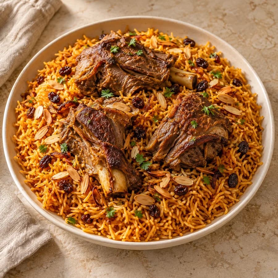 كبسة رِواق باللحم
